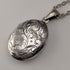 Vintage Sterling Silver Oval Locket Pendant 4.3g with Necklace